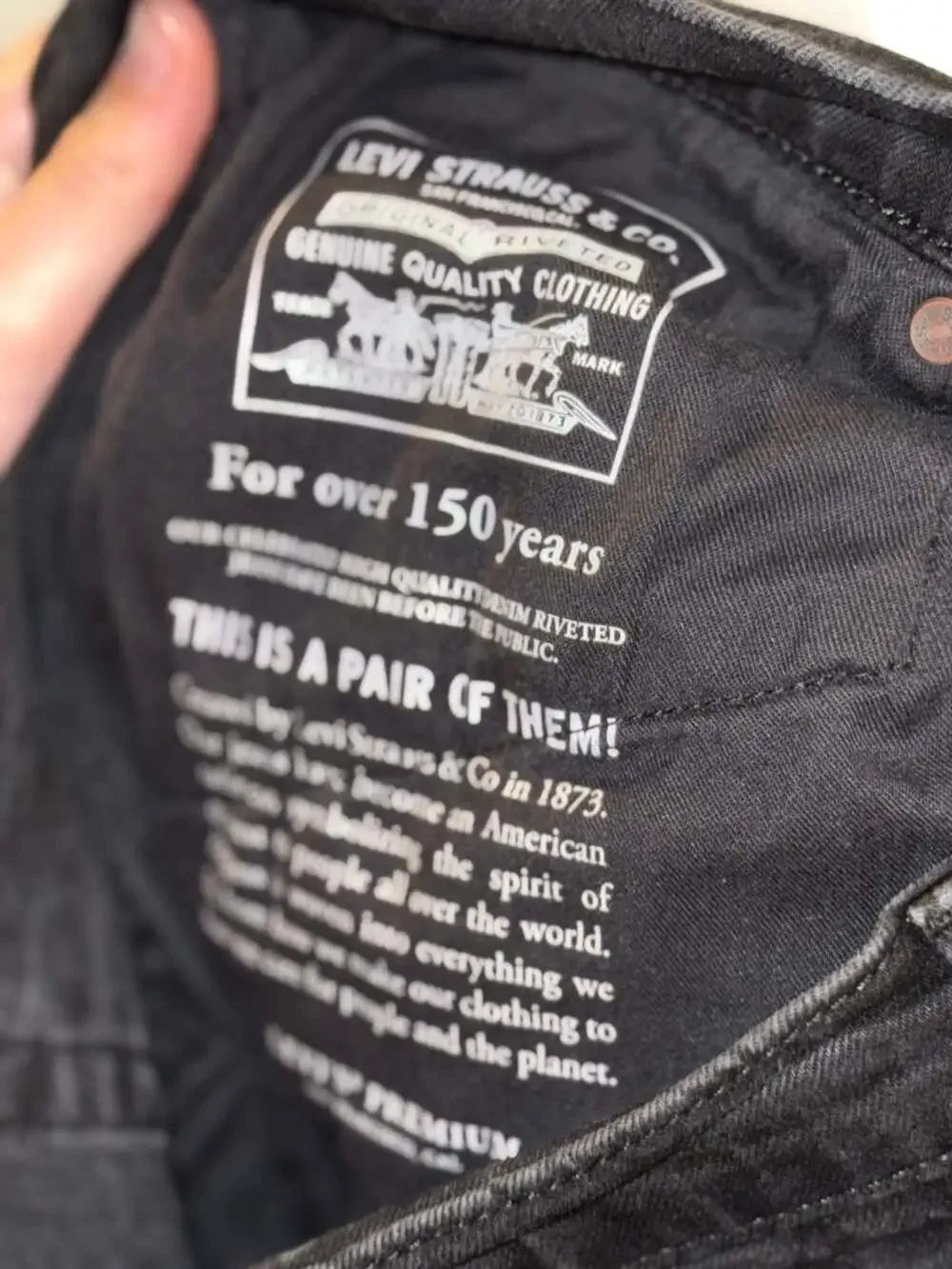 Levi's 541 Athletic Taper Black Jeans W34 L32
